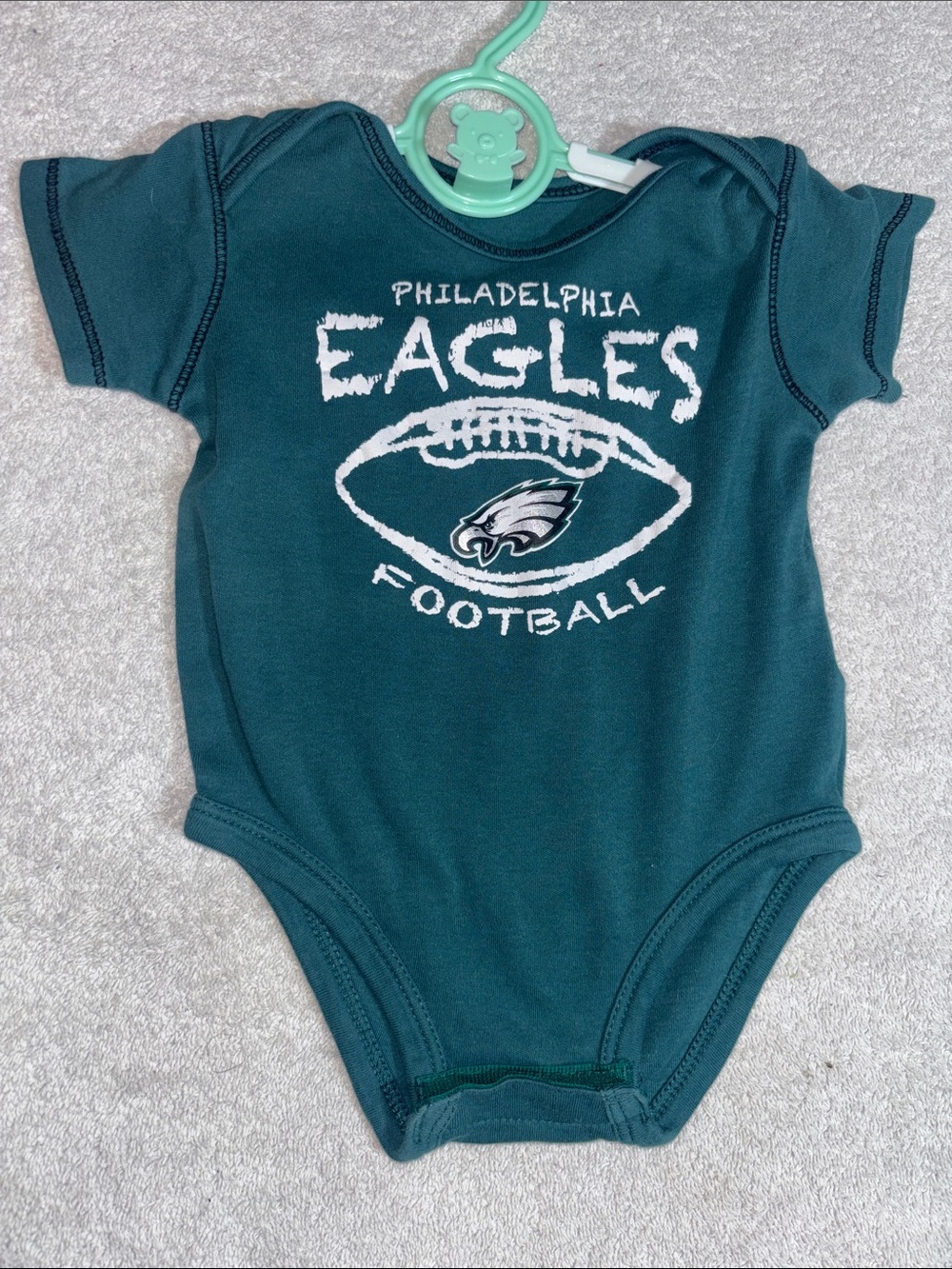 Philadelphia Eagles Infant One-Piece Bodysuit - Teal